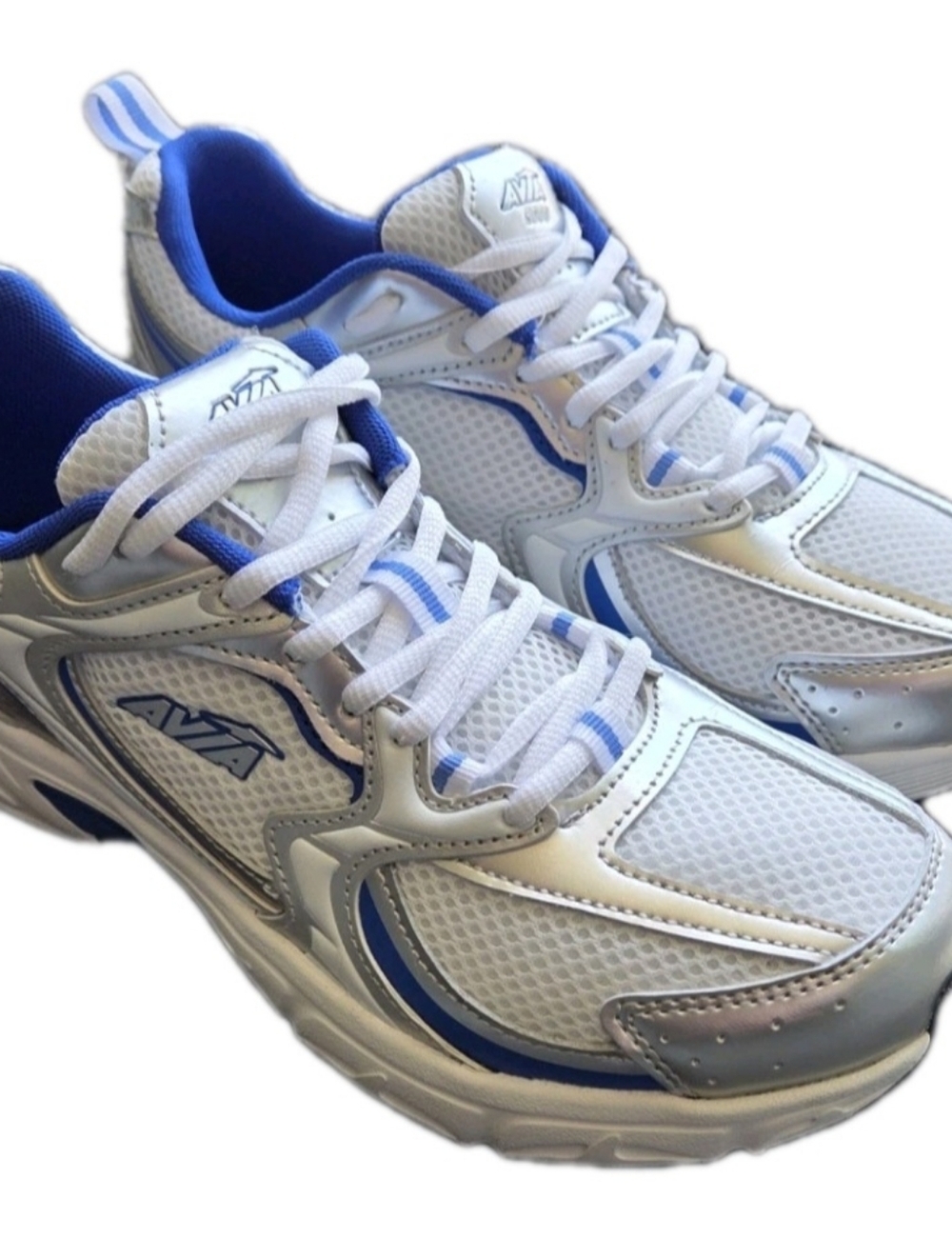 AVIA 5000 Performance Control White/Blue/Silver Sneakers US Women's Size 10 - Picture 4 of 17